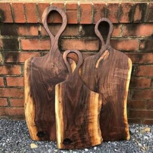 Live-Edge Walnut Charcuterie Board